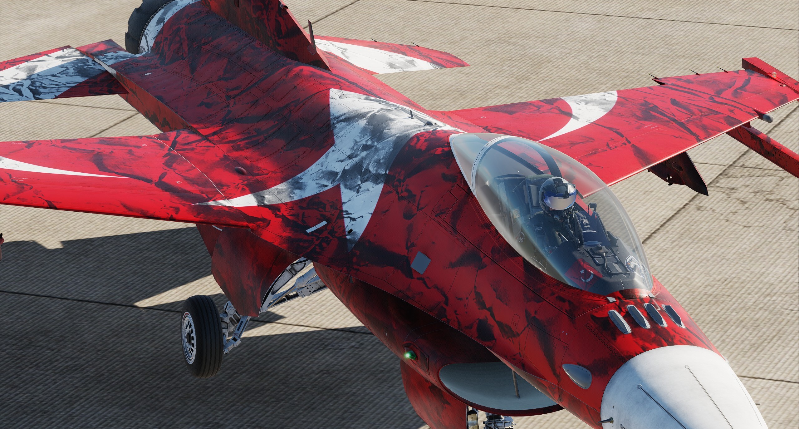 Cockpit View - Turkish Helmet