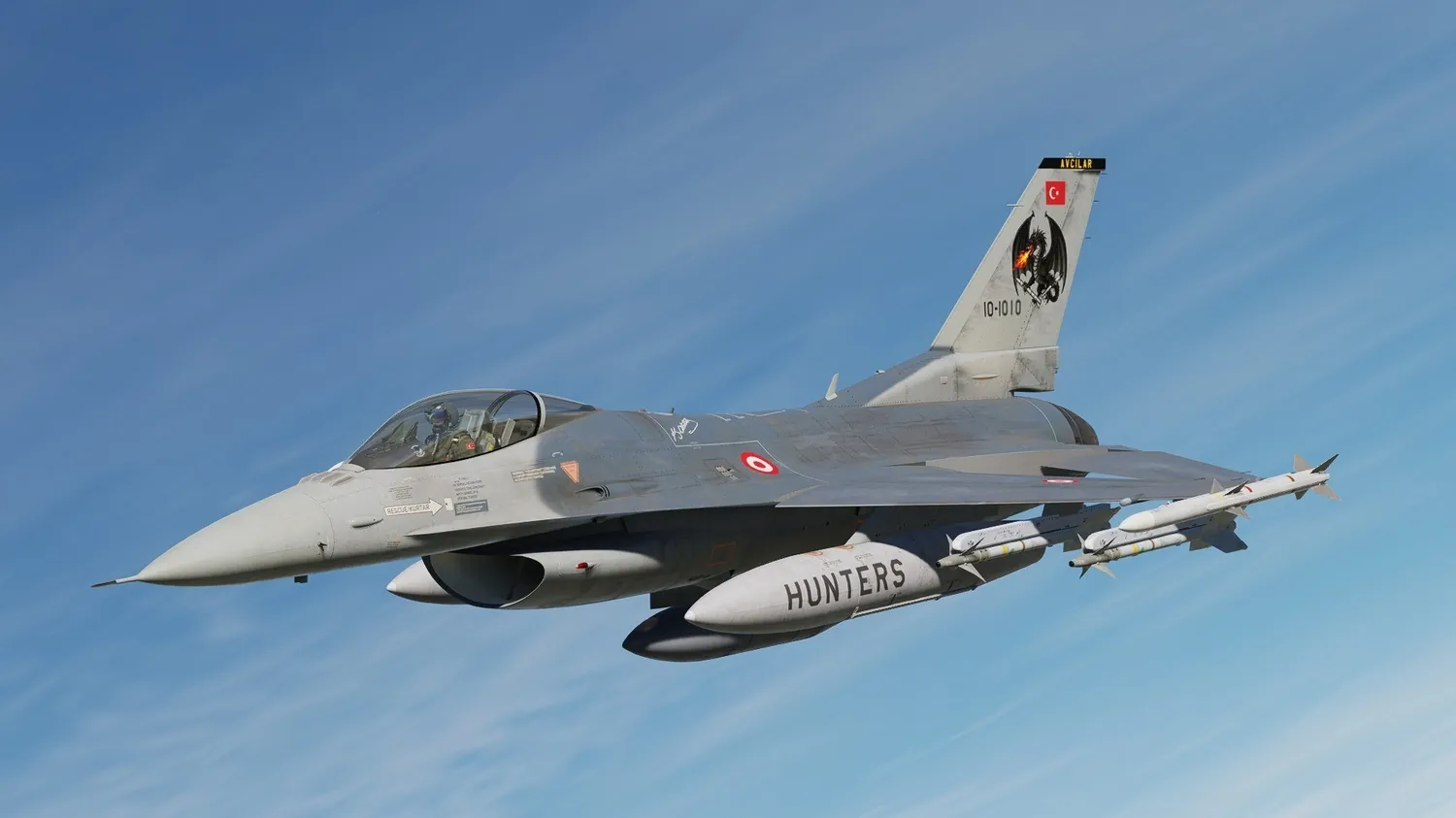101 Hunters F-16 uçuşu